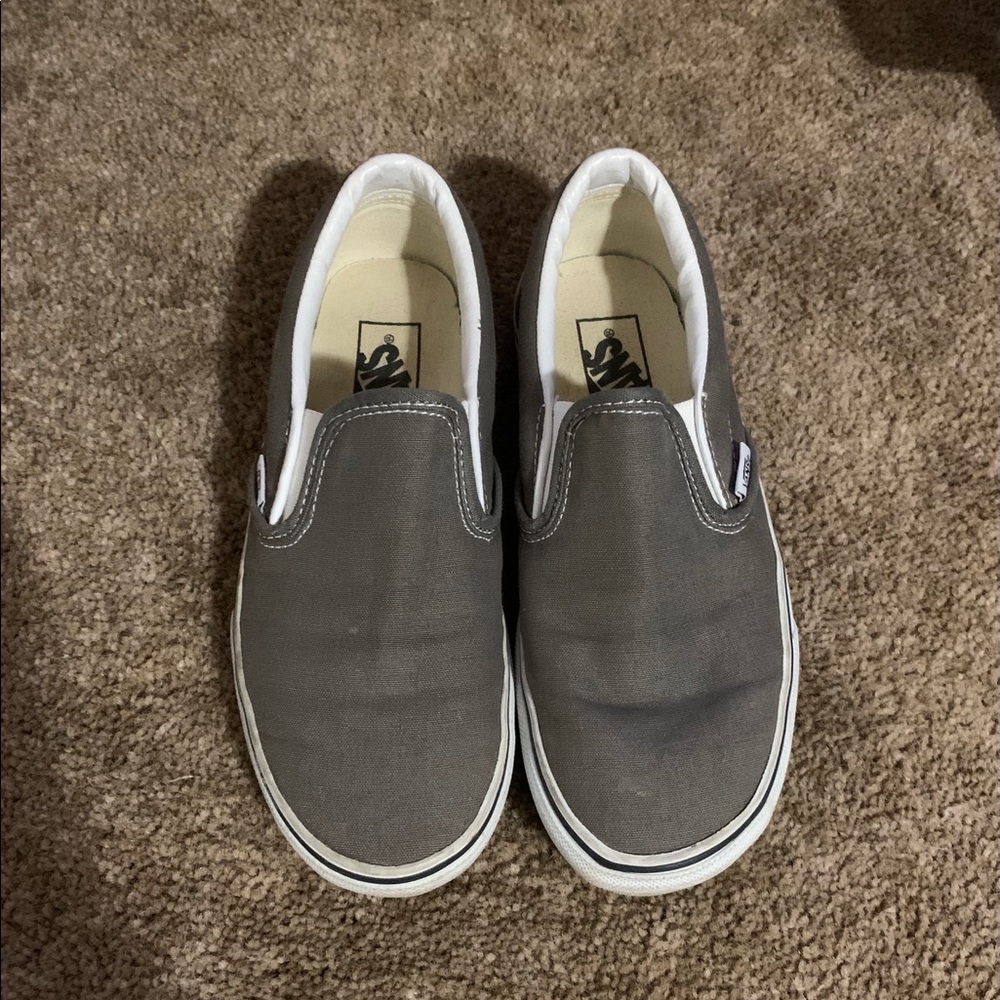 Gray Slip On Vans